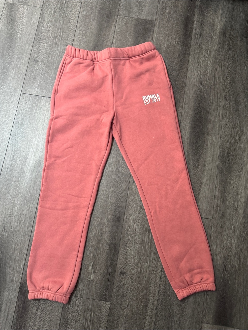 Pink Fleece Jogger Pants